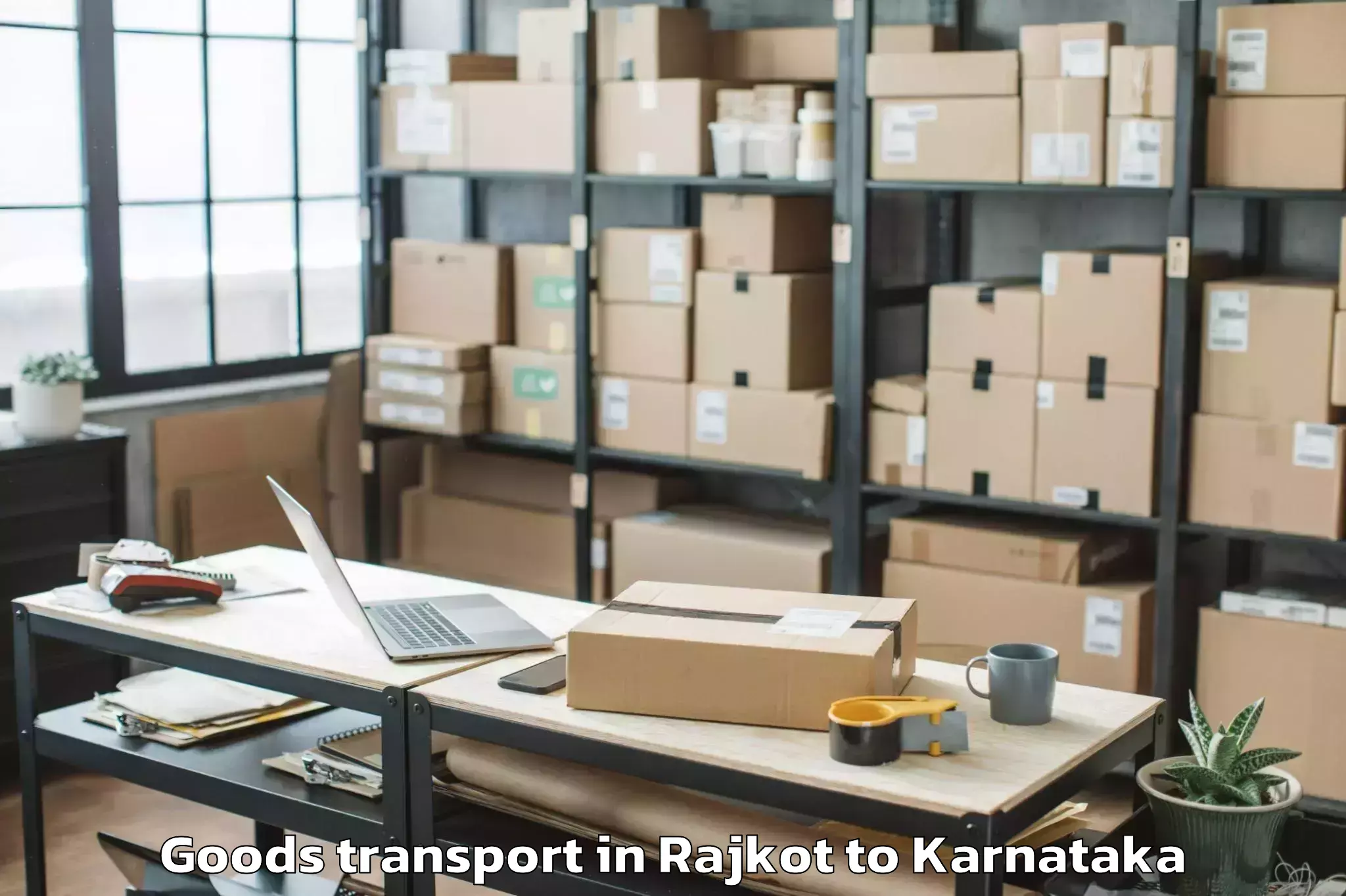 Book Your Rajkot to Kowdoor Goods Transport Today